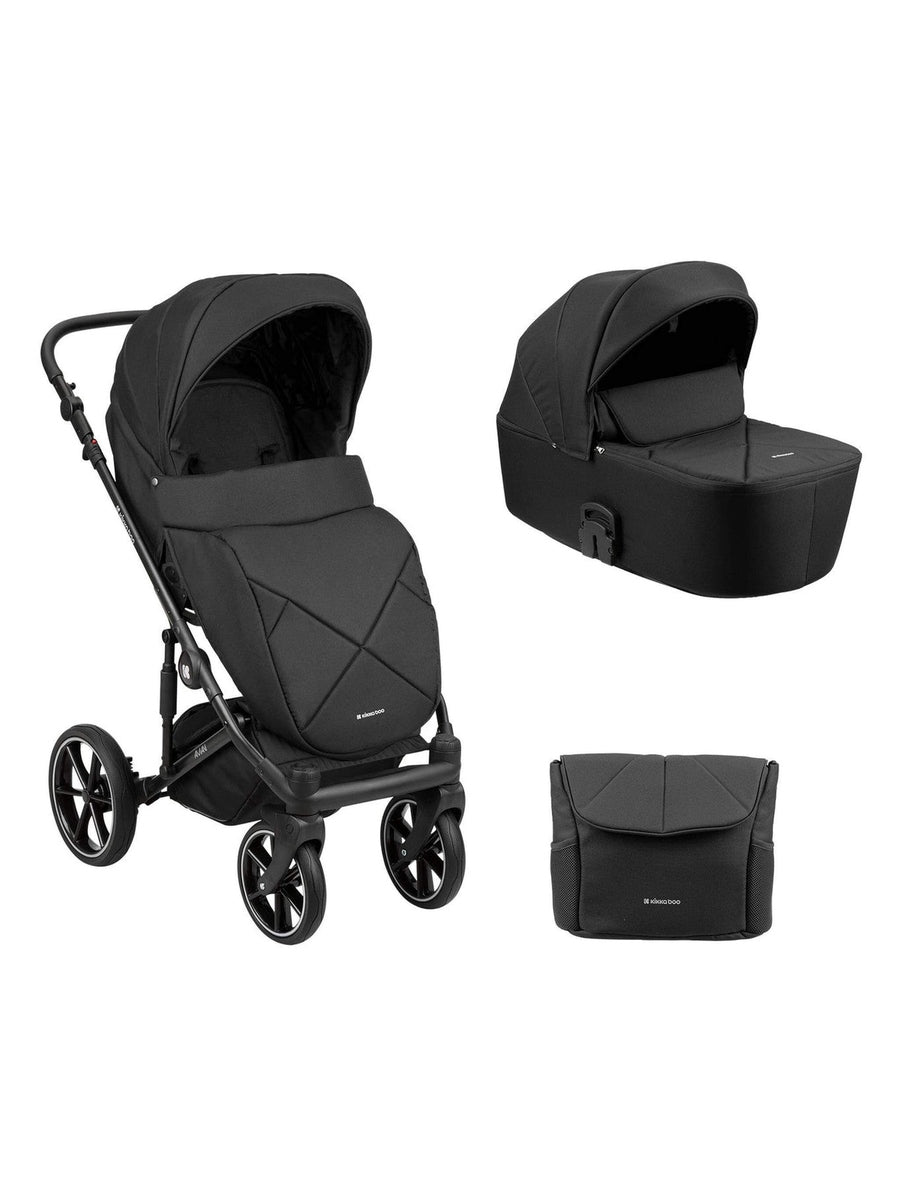 KikkaBoo Amani Stroller 2in1 with Carrycot Black KikkaBoo Mama's Joy