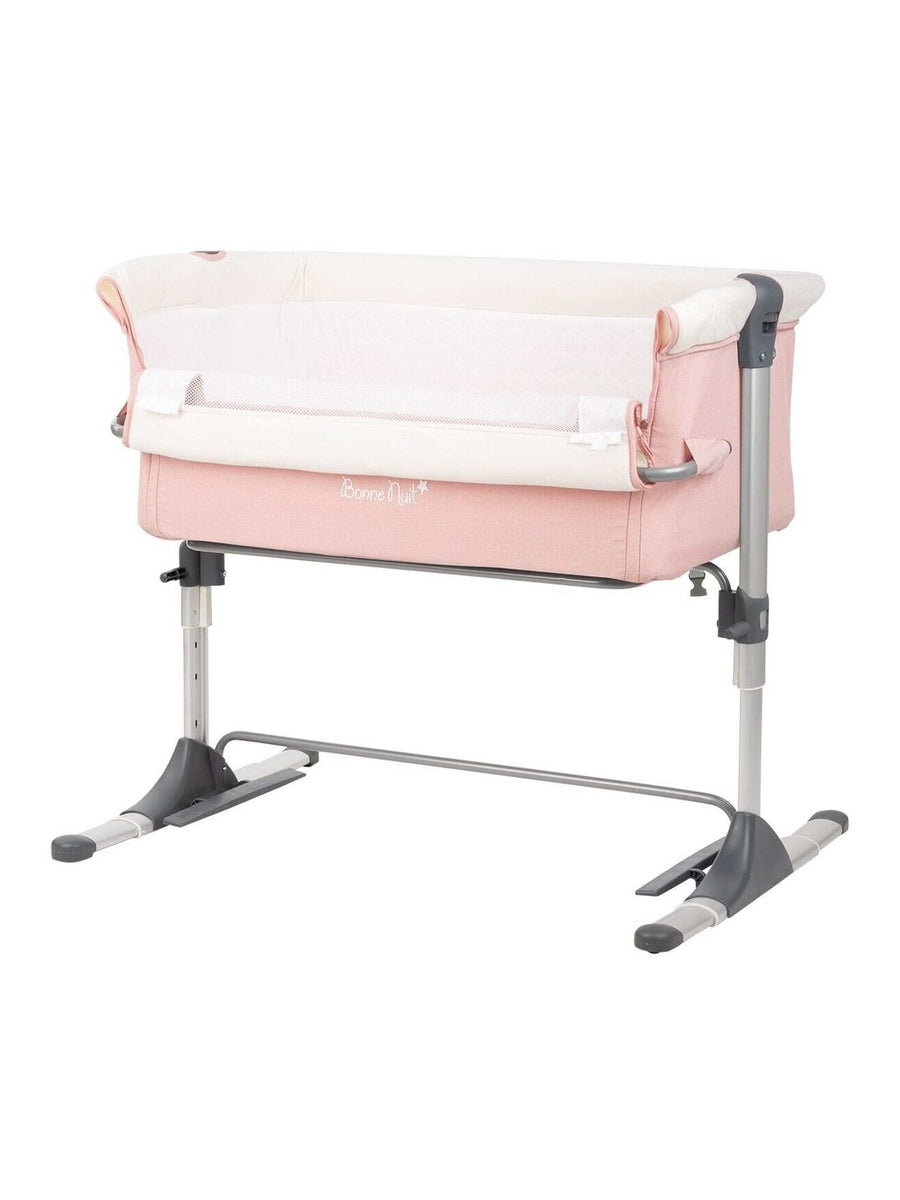 KikkaBoo Bonne Nuit for Baby Cradle Crib Cot Bed Next to Me - Pink Melange KikkaBoo Mama's Joy