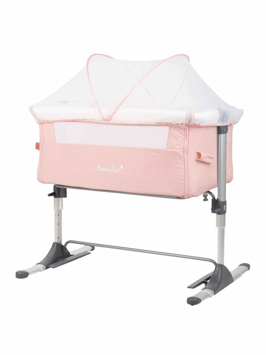 KikkaBoo Bonne Nuit for Baby Cradle Crib Cot Bed Next to Me - Pink Melange KikkaBoo Mama's Joy