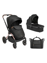 KikkaBoo Kara Baby Stroller 2in1 with carrycot Black KikkaBoo Mama's Joy