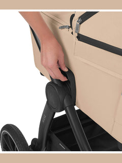 KikkaBoo Naya Stroller 2 in 1 with Carrycot Beige KikkaBoo Mama's Joy