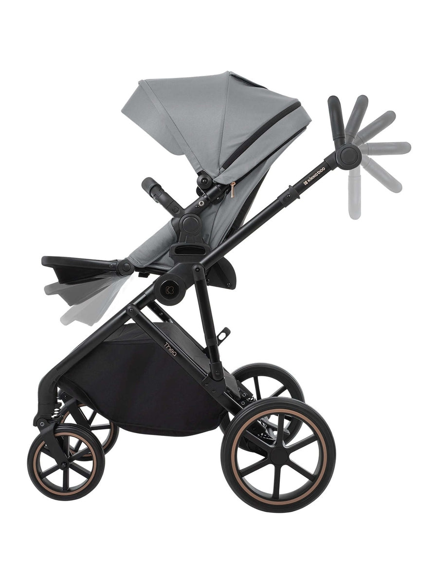 KikkaBoo Thea Stroller 2in1 with Carrycot Grey 2024 KikkaBoo Mama's Joy