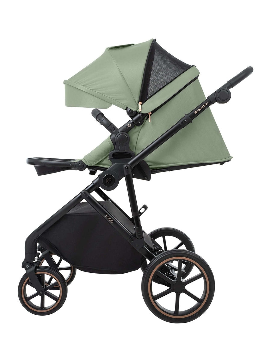 KikkaBoo Thea Stroller 2in1 with carrycot Army Green 2024 KikkaBoo Mama's Joy