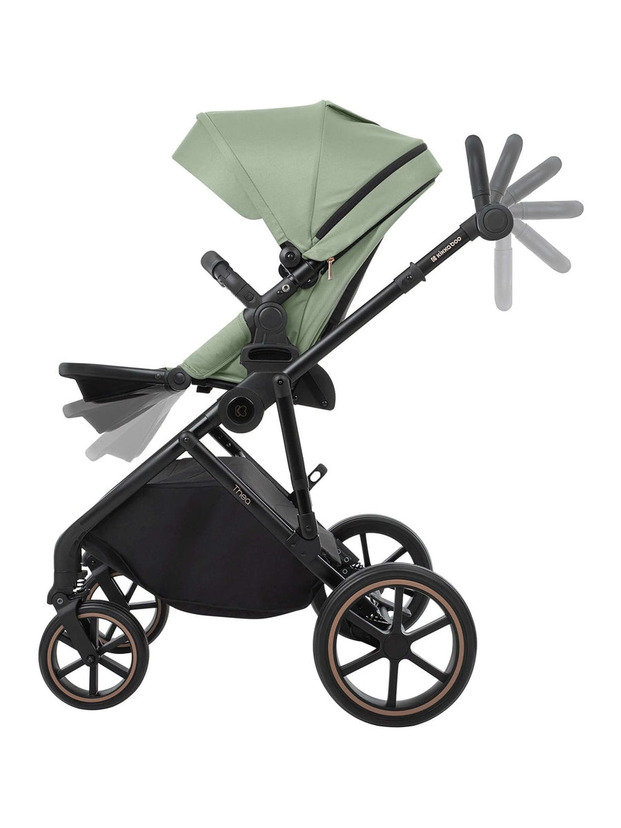KikkaBoo Thea Stroller 2in1 with carrycot Army Green 2024 KikkaBoo Mama's Joy