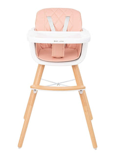 KikkaBoo Woody 2 in 1 Highchair Can Later Be Converted To A Chair Pink KikkaBoo Mama's Joy