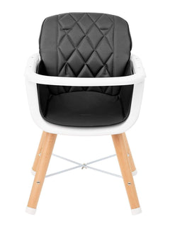 KikkaBoo Woody 2 in 1 Highchair Can Later Be Converted To A Chair - Black KikkaBoo Mama's Joy