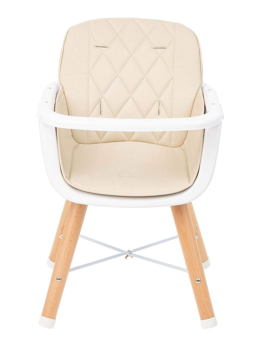 KikkaBoo Woody 2 in 1 Highchair Can Later Be Converted To A Chair - Beige KikkaBoo Mama's Joy