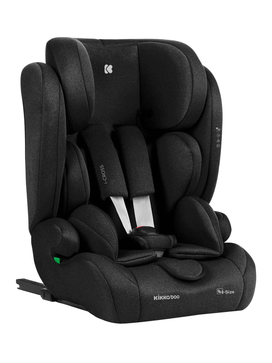 KikkaBoo i-Cross i-Size Car seat ISOFIX 76-150 cm Black KikkaBoo Mama's Joy