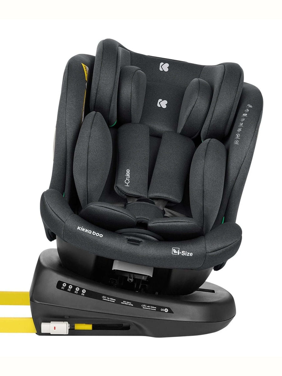 KikkaBoo i-Cruise Car Seat 40-150 cm i-Size ISOFIX Dark Grey KikkaBoo Mama's Joy