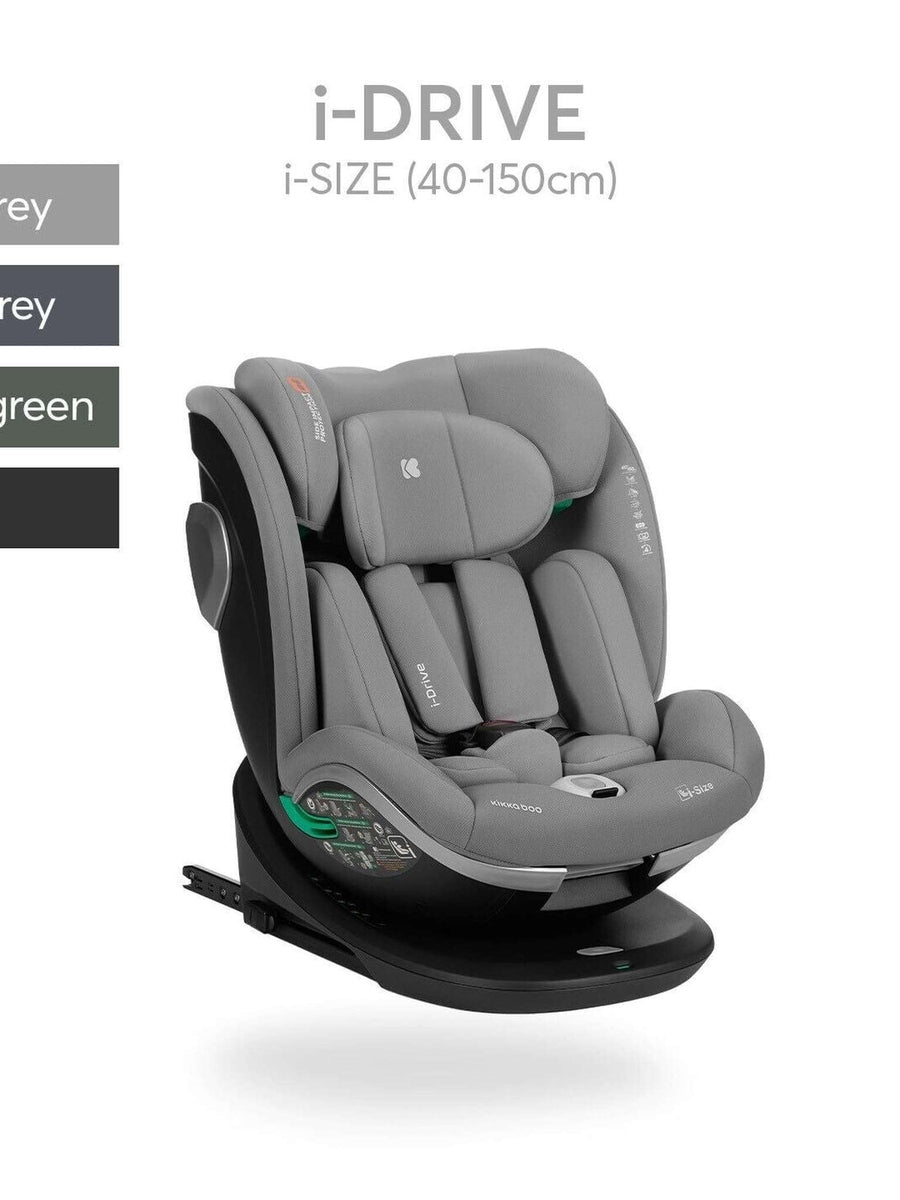 KikkaBoo i-Drive 360° Rotating Baby Child Car Seat i-Size ISOFIX - Dark Grey KikkaBoo Mama's Joy