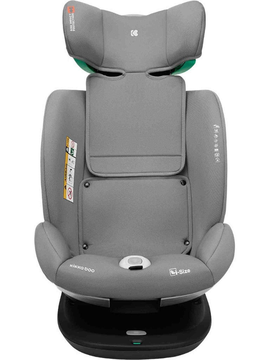 KikkaBoo i-Drive 360° Rotating Baby Child Car Seat i-Size ISOFIX 40-150 cm Light Grey KikkaBoo Mama's Joy