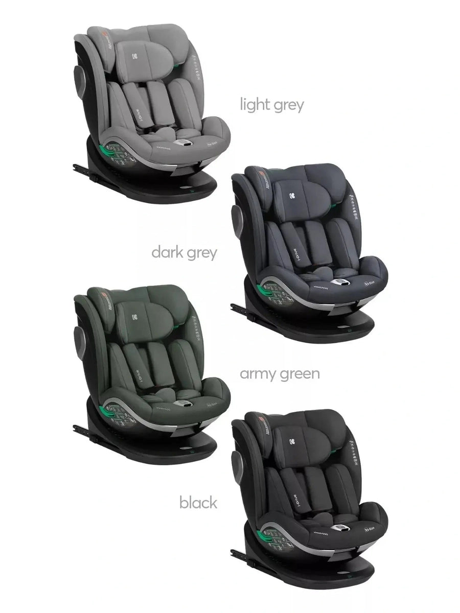 KikkaBoo i-Drive 360° Rotating Baby Child Car Seat i-Size ISOFIX 40-150 cm Black KikkaBoo Mama's Joy