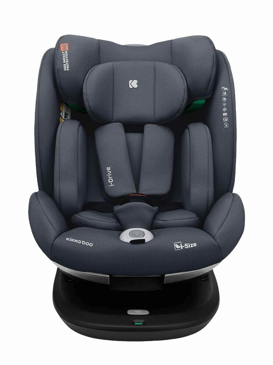 KikkaBoo i-Drive 360° Rotating Baby Child Car Seat i-Size ISOFIX - Dark Grey KikkaBoo Mama's Joy