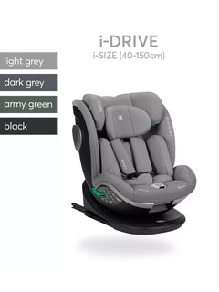 KikkaBoo i-Drive 360° Rotating Baby Child Car Seat i-Size ISOFIX 40-150 cm Black KikkaBoo Mama's Joy