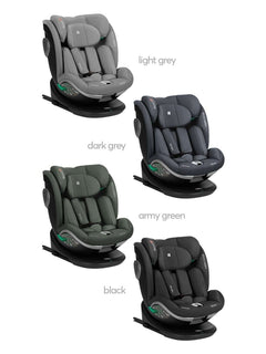 KikkaBoo i-Drive 360° Rotating Baby Child Car Seat i-Size ISOFIX - Dark Grey KikkaBoo Mama's Joy