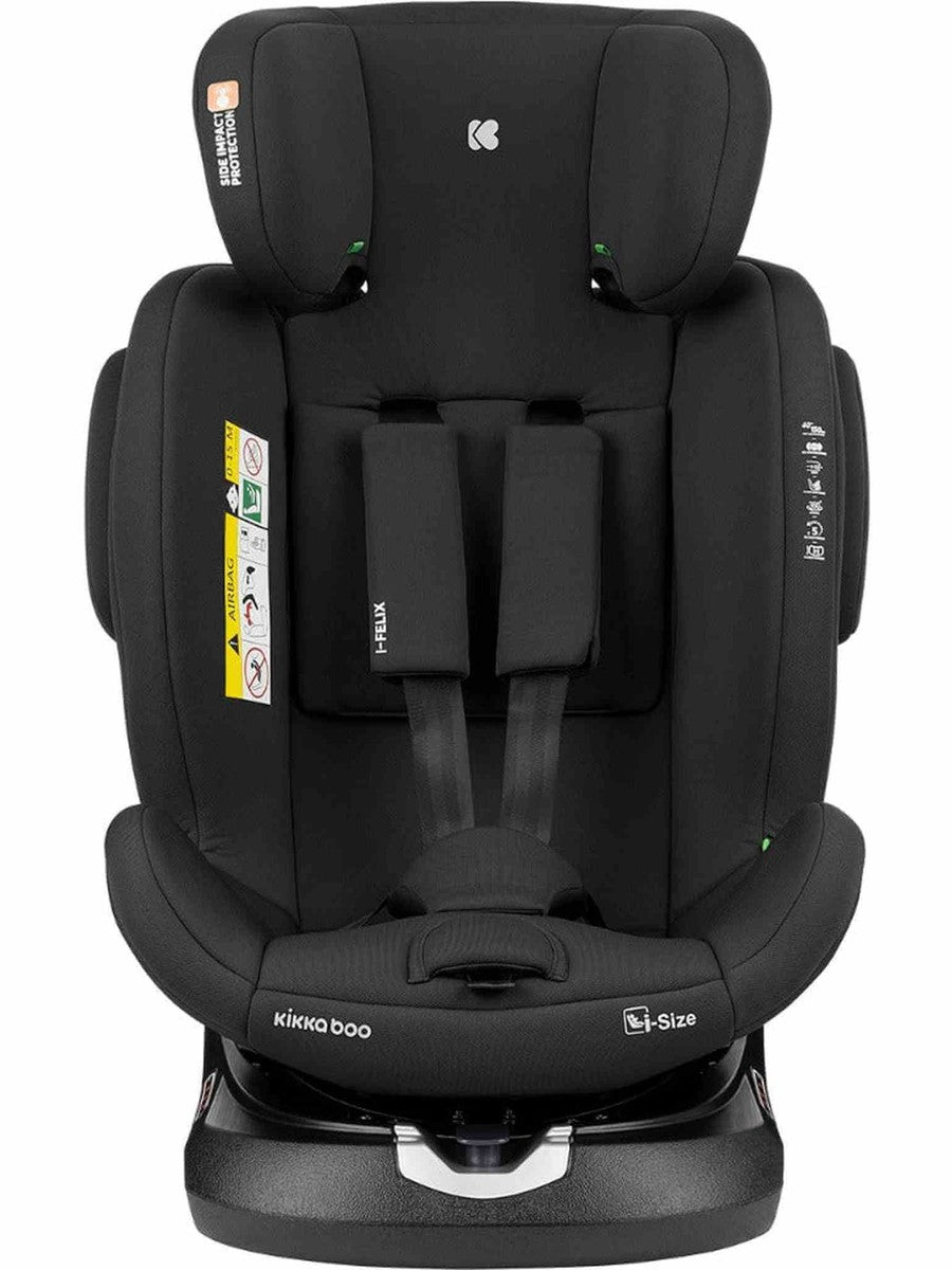 KikkaBoo i-Felix i-Size Car Seat ISOFIX 40-150 cm Black KikkaBoo Mama's Joy