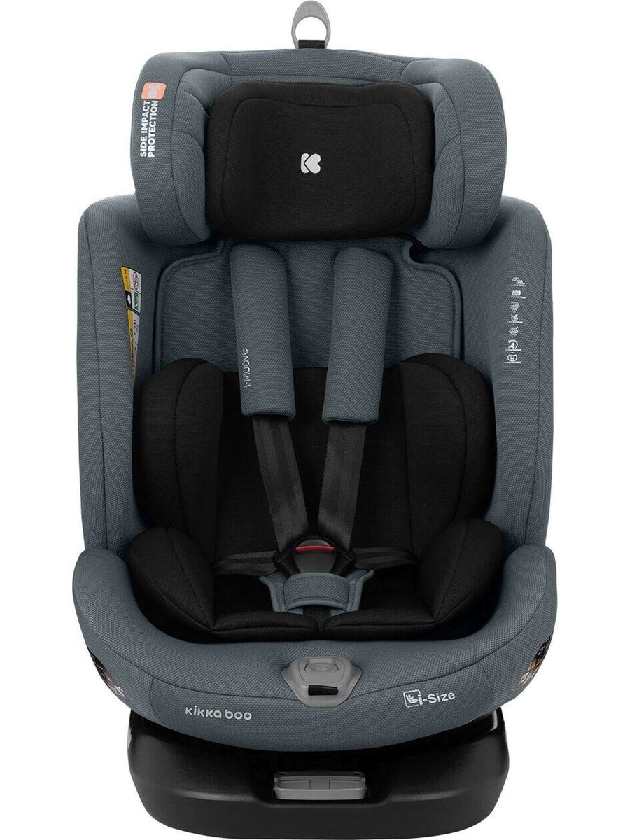 KikkaBoo i-Moove 360° Rotating Baby Child Car Seat i-Size With ISOFIX Dark Grey KikkaBoo Mama's Joy