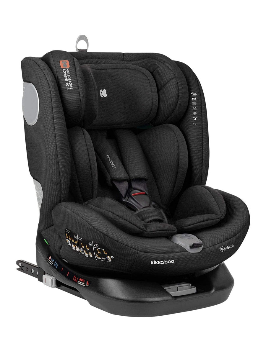 KikkaBoo i-Moove 360° Rotating Baby Child Car Seat i-Size With ISOFIX Black KikkaBoo Mama's Joy
