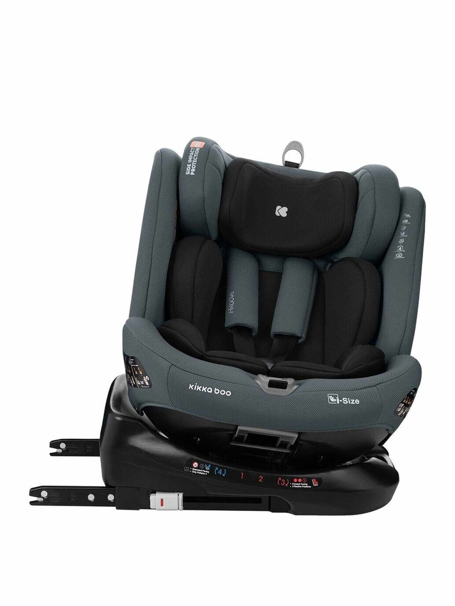KikkaBoo i-Moove 360° Rotating Baby Child Car Seat i-Size With ISOFIX Dark Grey KikkaBoo Mama's Joy