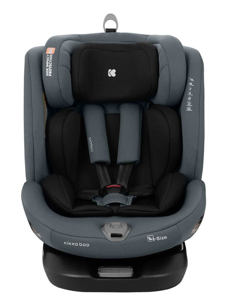 KikkaBoo i-Moove 360° Rotating Baby Child Car Seat i-Size With ISOFIX Dark Grey KikkaBoo Mama's Joy