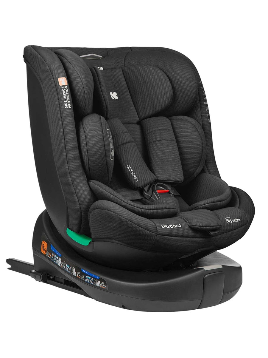KikkaBoo i-Round i-Size Car seat ISOFIX 40-150cm Black KikkaBoo Mama's Joy
