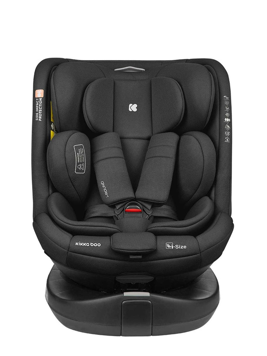 KikkaBoo i-Round i-Size Car seat ISOFIX 40-150cm Black KikkaBoo Mama's Joy