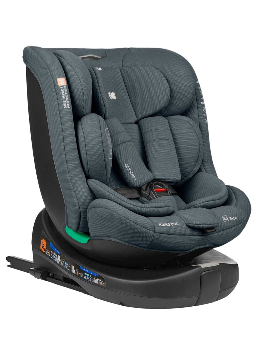 KikkaBoo i-Round i-Size Car seat ISOFIX 40-150cm Dark Grey KikkaBoo Mama's Joy