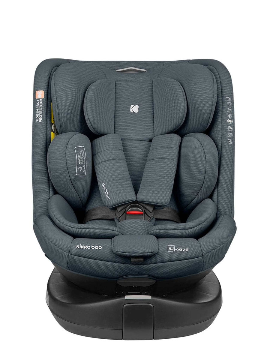 KikkaBoo i-Round i-Size Car seat ISOFIX 40-150cm Dark Grey KikkaBoo Mama's Joy