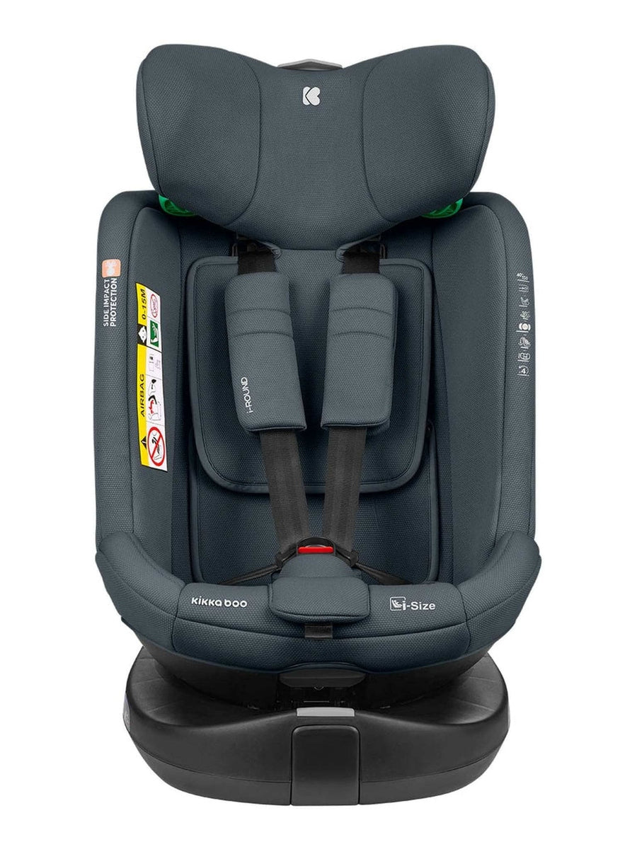 KikkaBoo i-Round i-Size Car seat ISOFIX 40-150cm Dark Grey KikkaBoo Mama's Joy