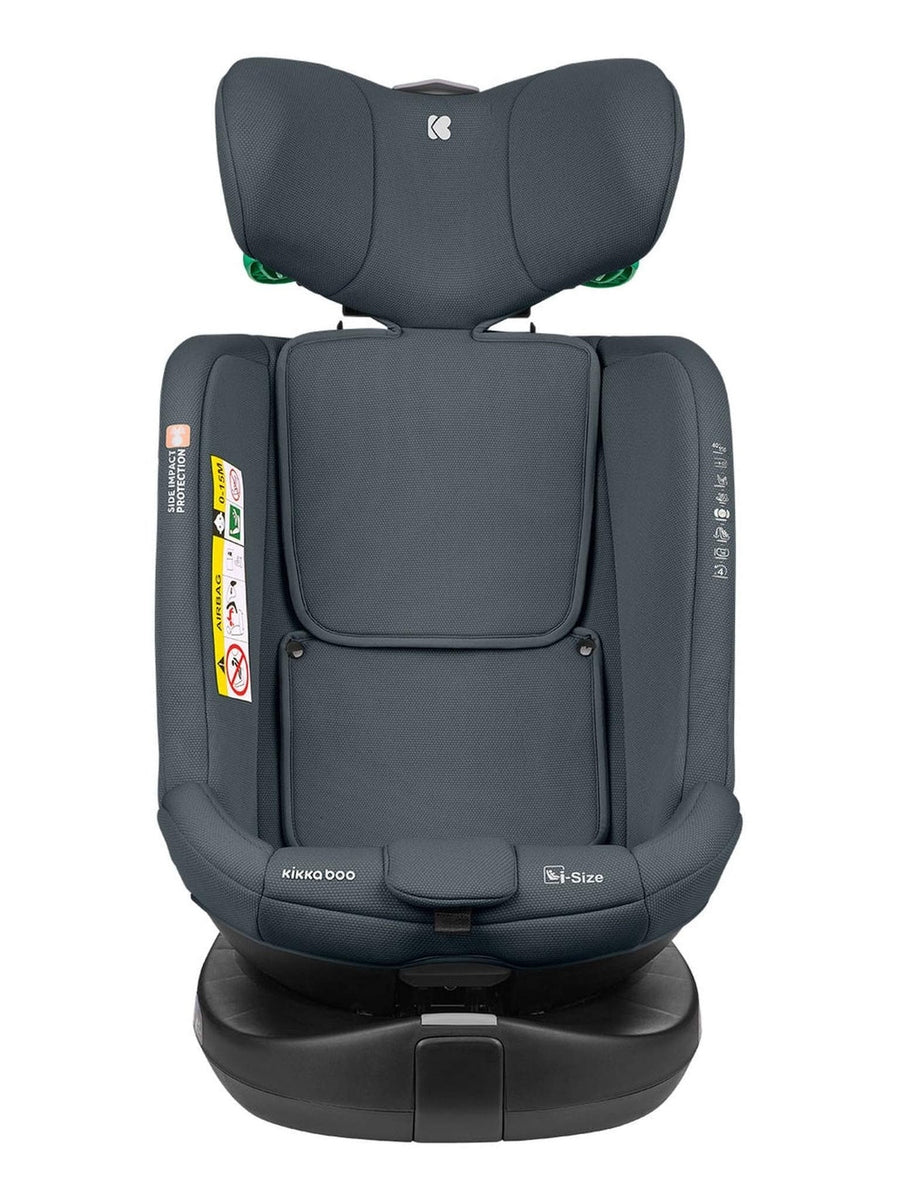 KikkaBoo i-Round i-Size Car seat ISOFIX 40-150cm Dark Grey KikkaBoo Mama's Joy