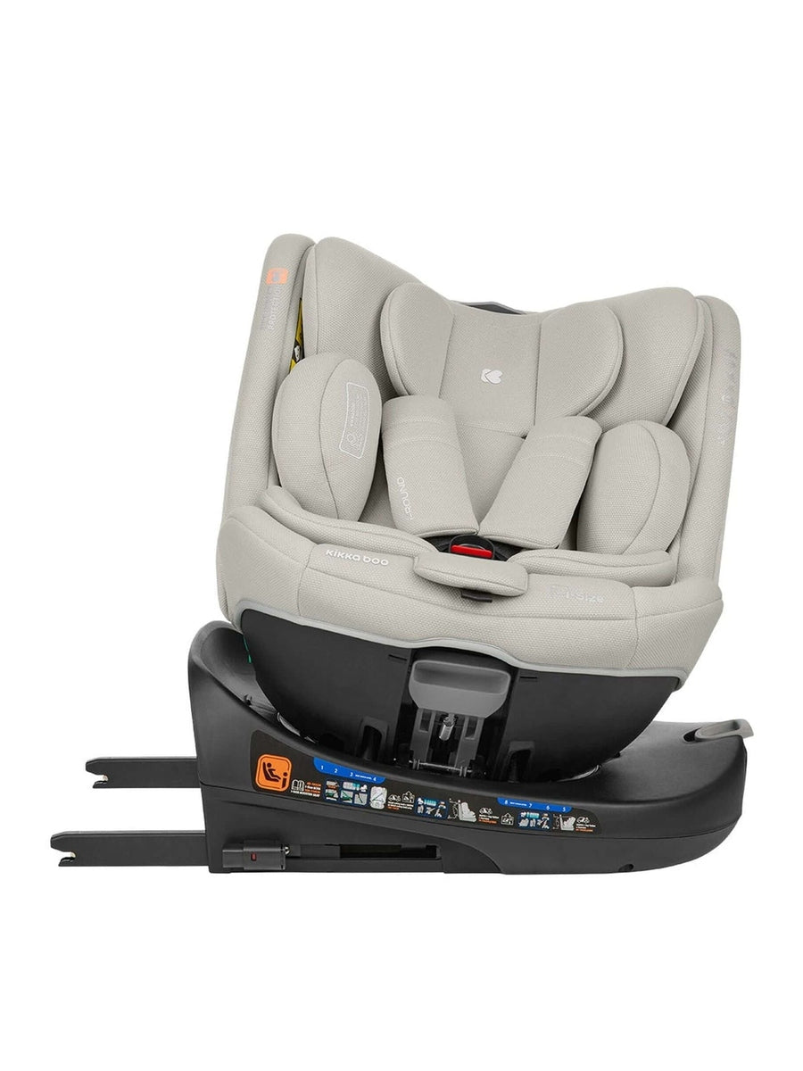 KikkaBoo i-Round i-Size Car seat ISOFIX 40-150cm Light Grey KikkaBoo Mama's Joy