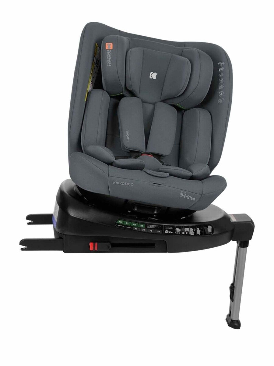 KikkaBoo i-Rove 360° Baby Car Seat i-Size ISOFIX, R129 Group 0+/1/2/3 Dark Grey KikkaBoo Mama's Joy