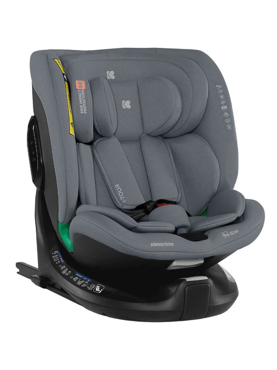 KikkaBoo i-TOUR 360° spin Baby Car Seat 40-150cm i-Size with ISOFIX - Dark Grey KikkaBoo Mama's Joy
