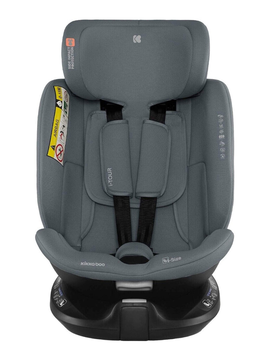 KikkaBoo i-TOUR 360° spin Baby Car Seat 40-150cm i-Size with ISOFIX - Dark Grey KikkaBoo Mama's Joy