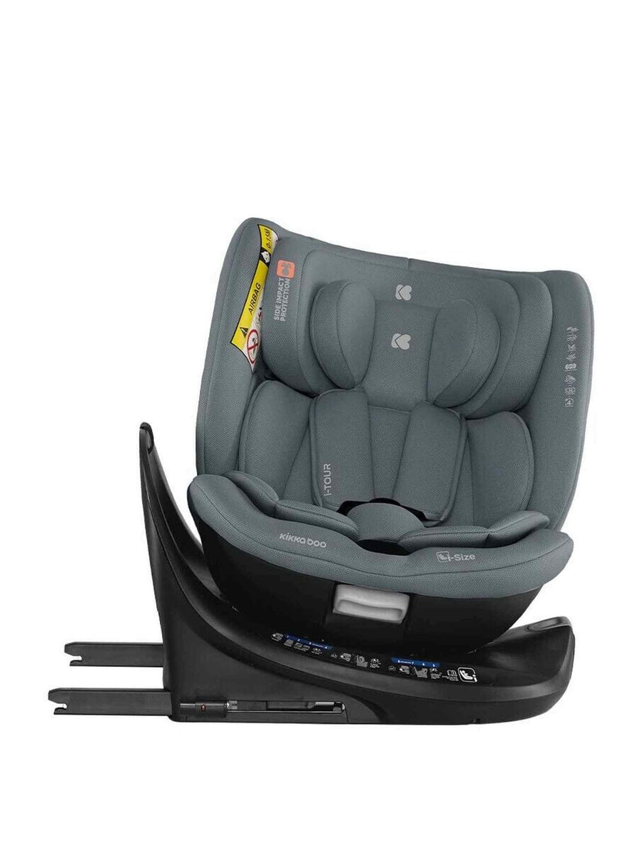 KikkaBoo i-TOUR 360° spin Baby Car Seat 40-150cm i-Size with ISOFIX - Dark Grey KikkaBoo Mama's Joy