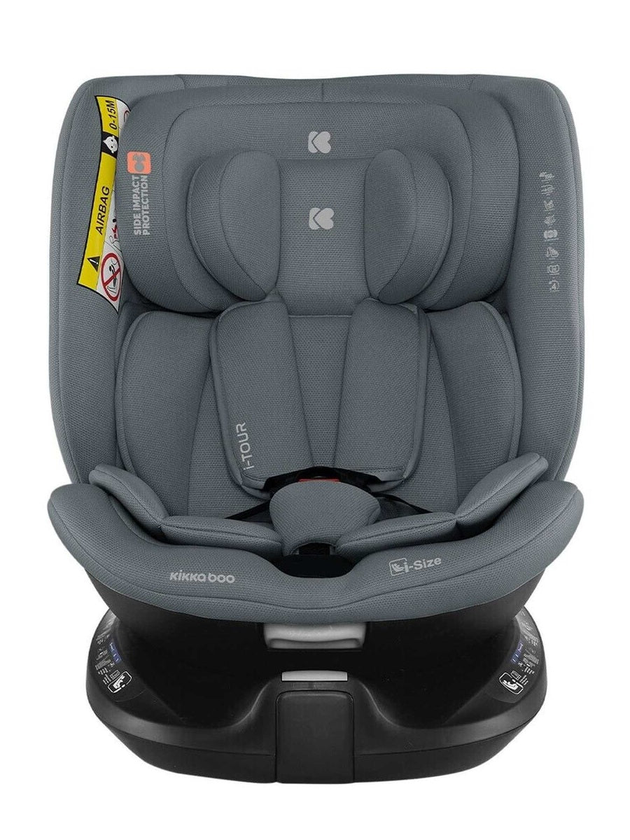 KikkaBoo i-TOUR 360° spin Baby Car Seat 40-150cm i-Size with ISOFIX - Dark Grey KikkaBoo Mama's Joy