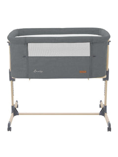 Kikkaboo Amaris Baby Bedside Crib Cot Anti-Reflux Positioning Soft Mattress - Dark Grey KikkaBoo Mama's Joy