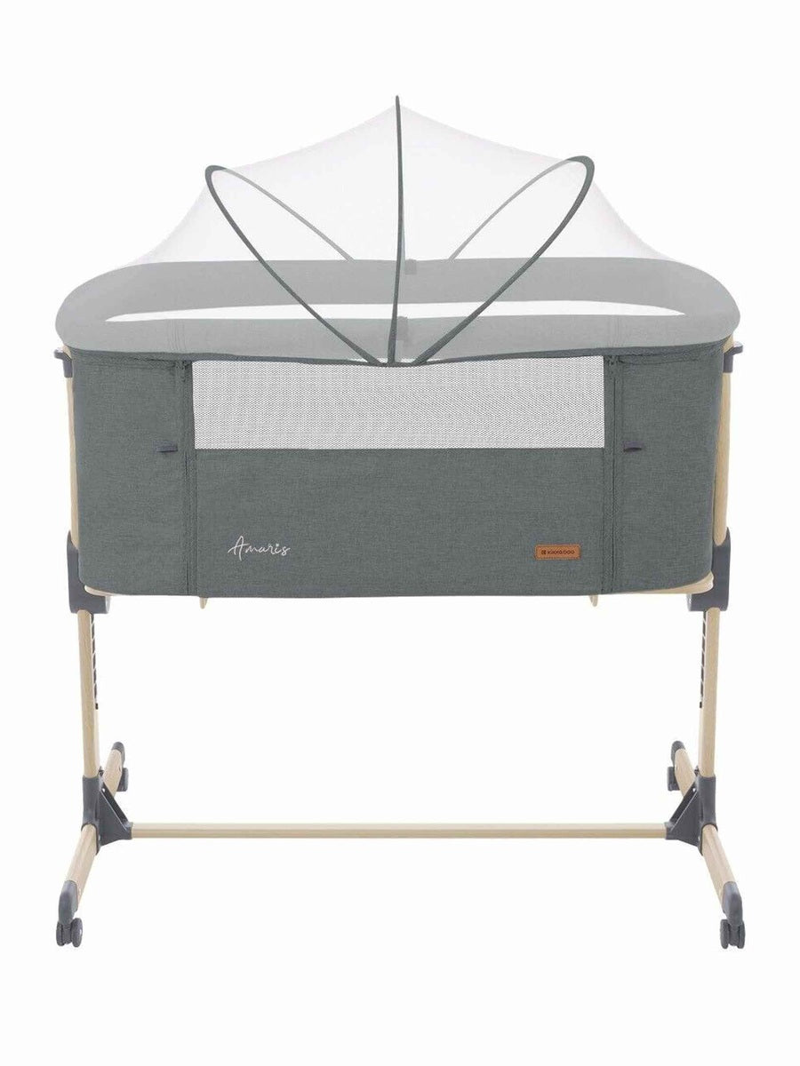 Kikkaboo Amaris Baby Bedside Crib Cot Anti-Reflux Positioning Soft Mattress - Dark Grey KikkaBoo Mama's Joy