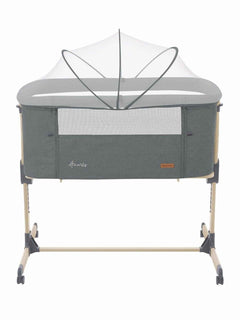 Kikkaboo Amaris Baby Bedside Crib Cot Anti-Reflux Positioning Soft Mattress - Dark Grey KikkaBoo Mama's Joy