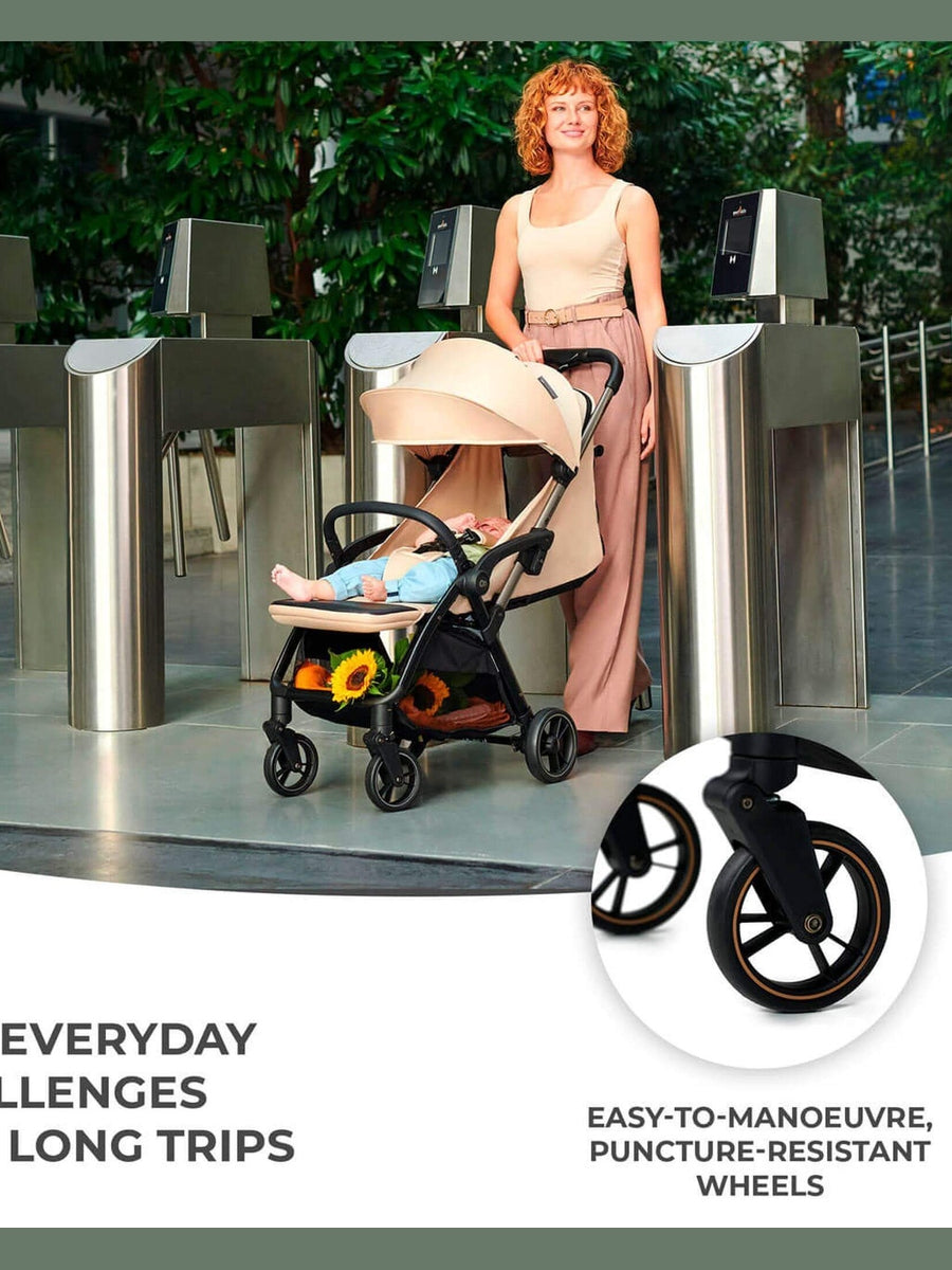 Kinderkraft Apino Compact Baby Stroller Pushchair Raven Black Kinderkraft Mama's Joy