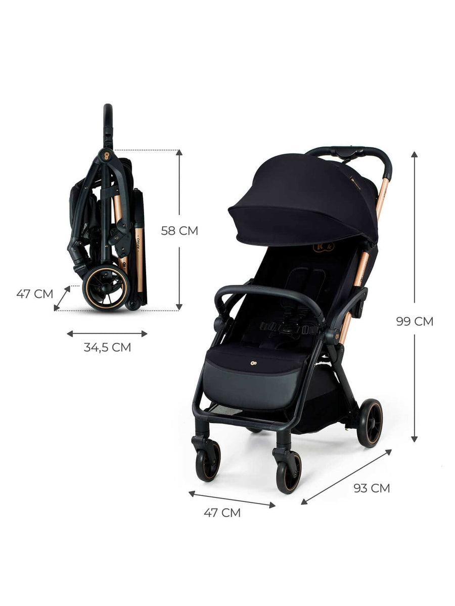 Kinderkraft Apino Compact Baby Stroller Pushchair Raven Black Kinderkraft Mama's Joy