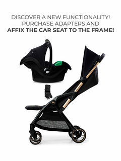 Kinderkraft Apino Compact Baby Stroller Pushchair Raven Black Kinderkraft Mama's Joy