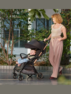 Kinderkraft Apino Compact Baby Stroller Pushchair Raven Black Kinderkraft Mama's Joy