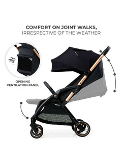 Kinderkraft Apino Compact Baby Stroller Pushchair Raven Black Kinderkraft Mama's Joy