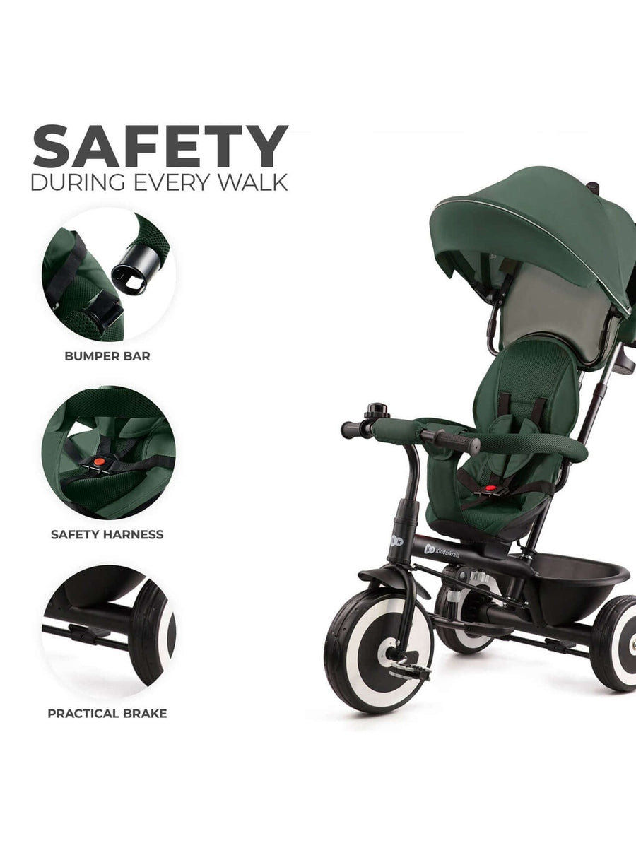 Kinderkraft Aston Trike – Mystic Green Kinderkraft Mama's Joy