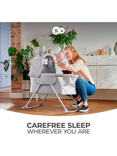 Kinderkraft Baby Crib 3 in 1 LOVI Cradle Travel Cot Rocker Portable - Grey Kinderkraft Mama's Joy