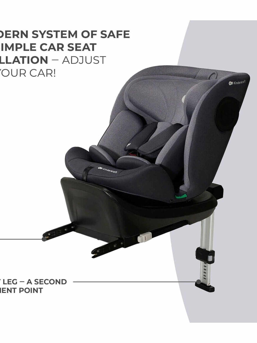 Kinderkraft Baby Infant i-360 Rotating/Swivel Car Seat ISOFIX i-Size - Grey Kinderkraft Mama's Joy