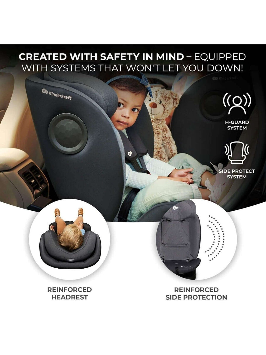 Kinderkraft Baby Infant i-360 Rotating/Swivel Car Seat ISOFIX i-Size - Grey Kinderkraft Mama's Joy