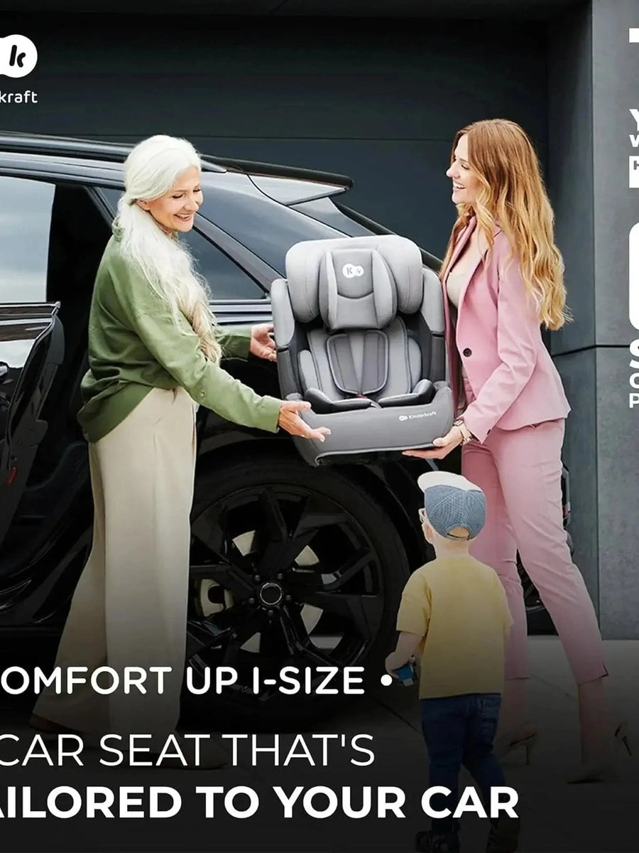 Kinderkraft Comfort Up i-Size Safety Car Seat Booster from 15mths- 12Y Black Kinderkraft Mama's Joy