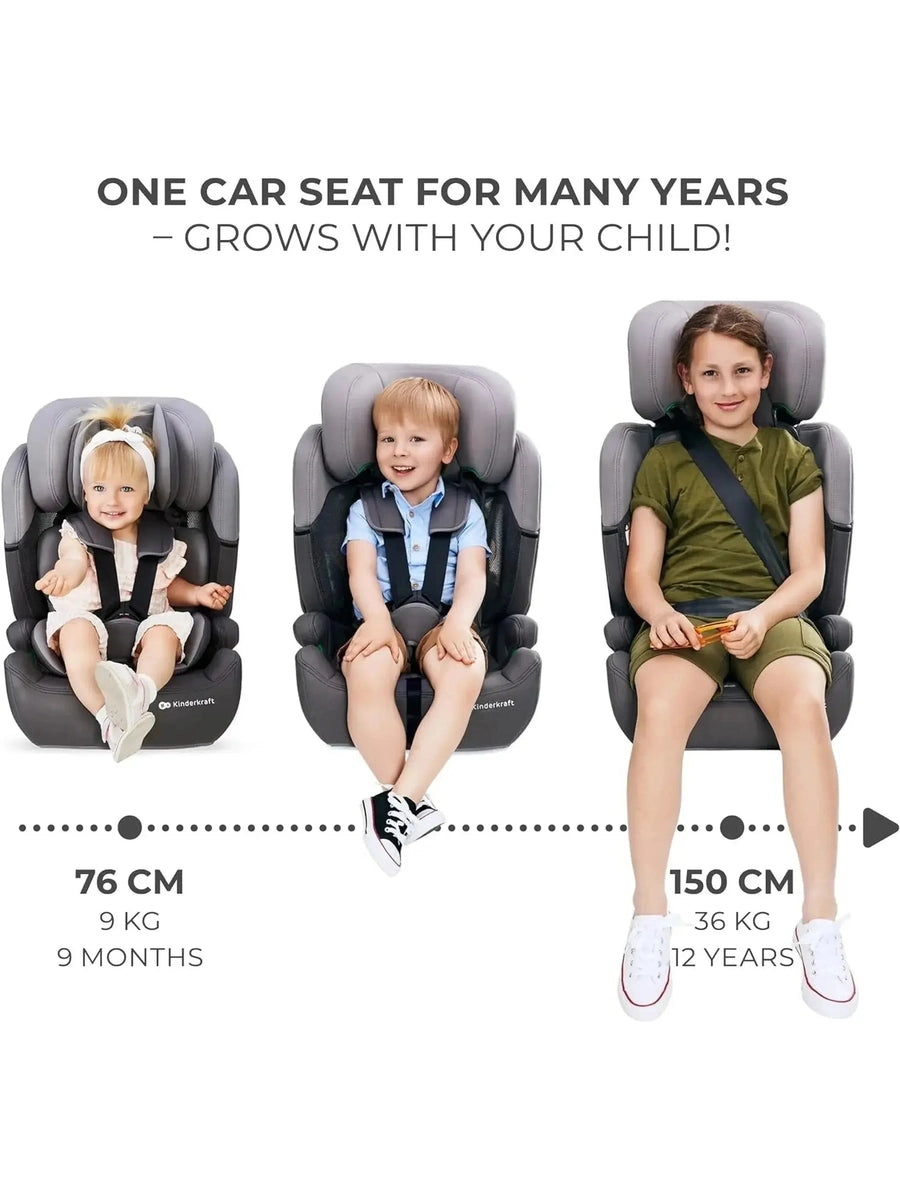 Kinderkraft Comfort Up i-Size Safety Car Seat Booster from 15mths- 12Y Black Kinderkraft Mama's Joy